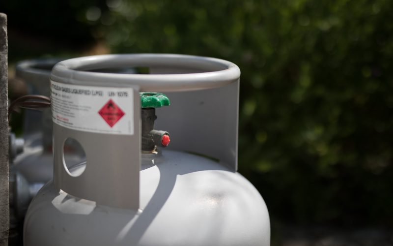 Outdoor gas tank